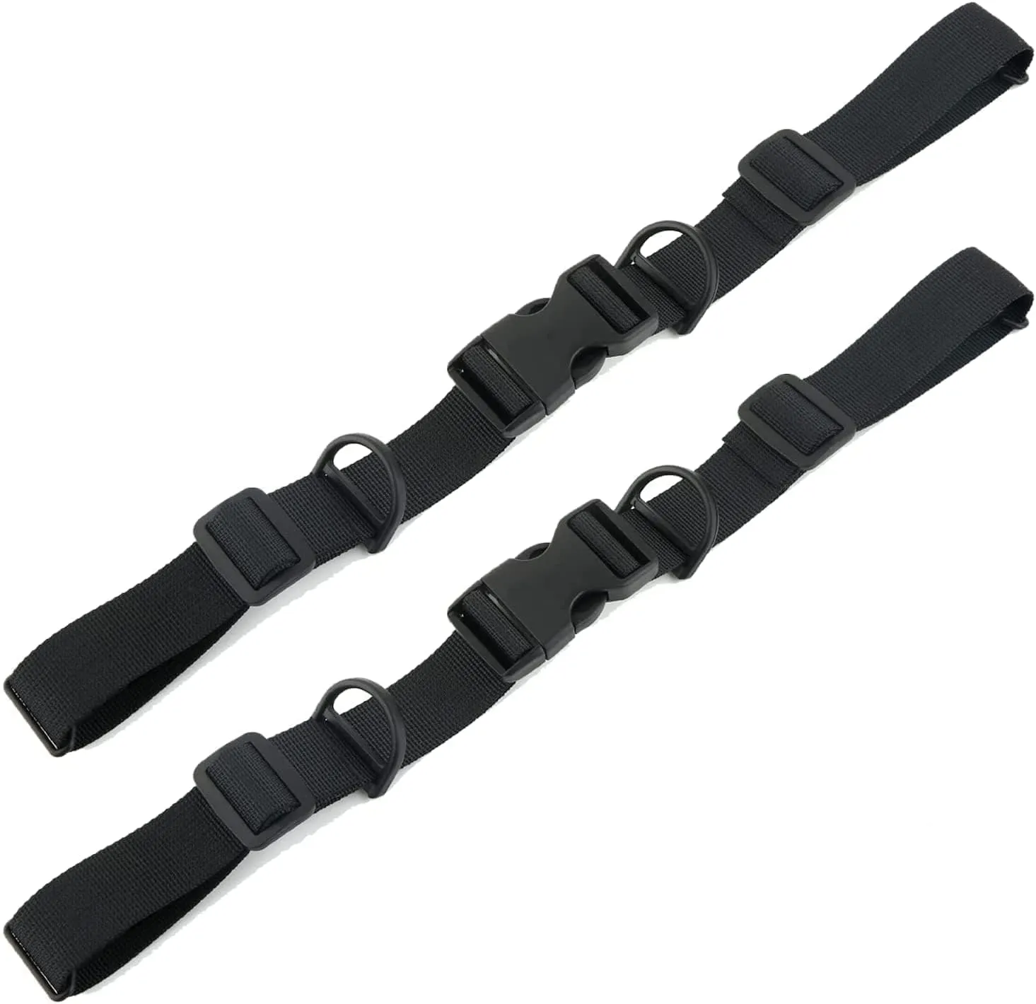 2 Pcs Adjustable Backpack Sternum Straps Chest Belt Hardness Strap with Anti-slip Fixed Clips for Camping Hiking