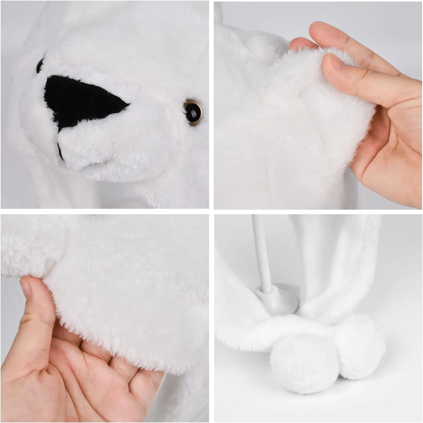 Animal Plush Hats for Boys Girls Women Men Halloween Party Costume Winter Soft Warm Funny Beanies for Teen Adult