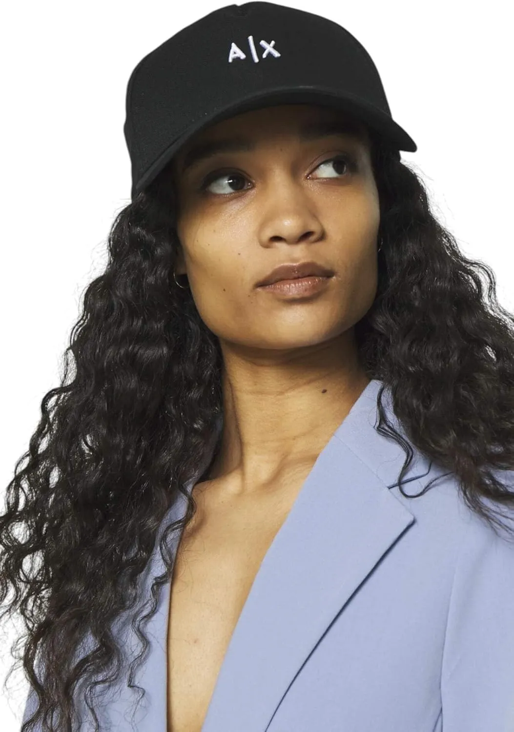 Armani Exchange mens Small Contrast Logo Baseball Hat