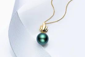 Bloom Black Pearl Pendant