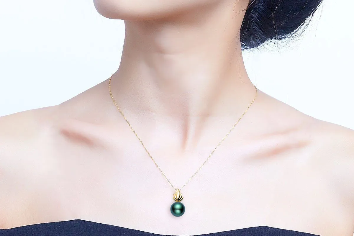 Bloom Black Pearl Pendant
