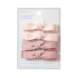 Bowknot Hair Clips (4 pcs)