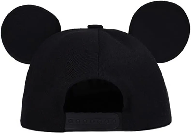Boys Girls Mouse Ear Baseball Cap Kids Cute Cartoon Adjustable Snapback Trucket Hat for Children Ages 2-12