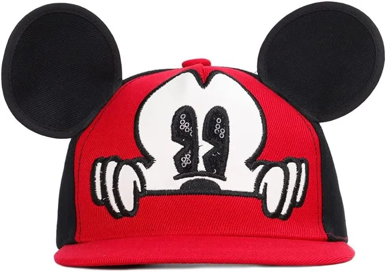 Boys Girls Mouse Ear Baseball Cap Kids Cute Cartoon Adjustable Snapback Trucket Hat for Children Ages 2-12
