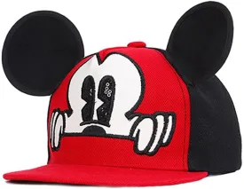 Boys Girls Mouse Ear Baseball Cap Kids Cute Cartoon Adjustable Snapback Trucket Hat for Children Ages 2-12