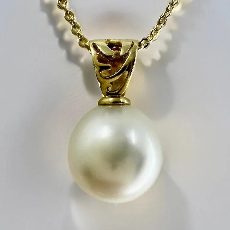 Broome Pearl 18ct Filigree Pendant