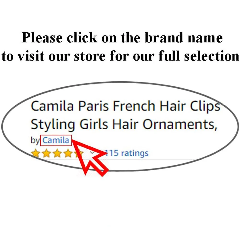 Camila Paris CP2638 French Hair Barrette Clip for Girls for Thick Curly Wavy Long Hair, Strong Hold Grip Hair Clips for Women, Automatic, No Slip Durable Styling Girls Hair Accessories, Made in France