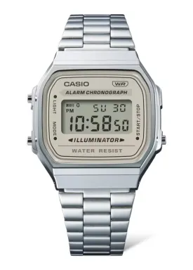 CASIO VINETAGE CLASSIC DIGITAL TRANQUIL URBAN CREAM DIAL A168WA-8A