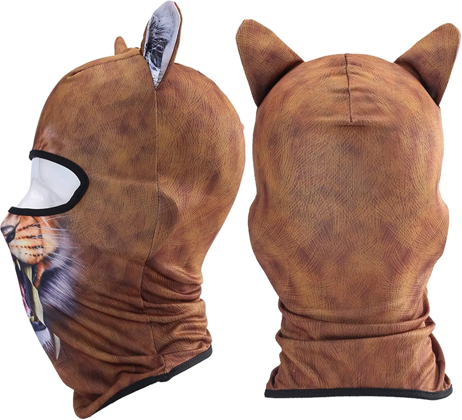 Cat Balaclava,Dog Balaclava,Halloween Hat,Cute Full Face Hood Mask Animal Ski Mask for Hiking Riding Sports Outdoor