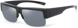 CAXMAN Fit Over Glasses Sunglasses for Men & Women Polarized Lens 100% UV Protection
