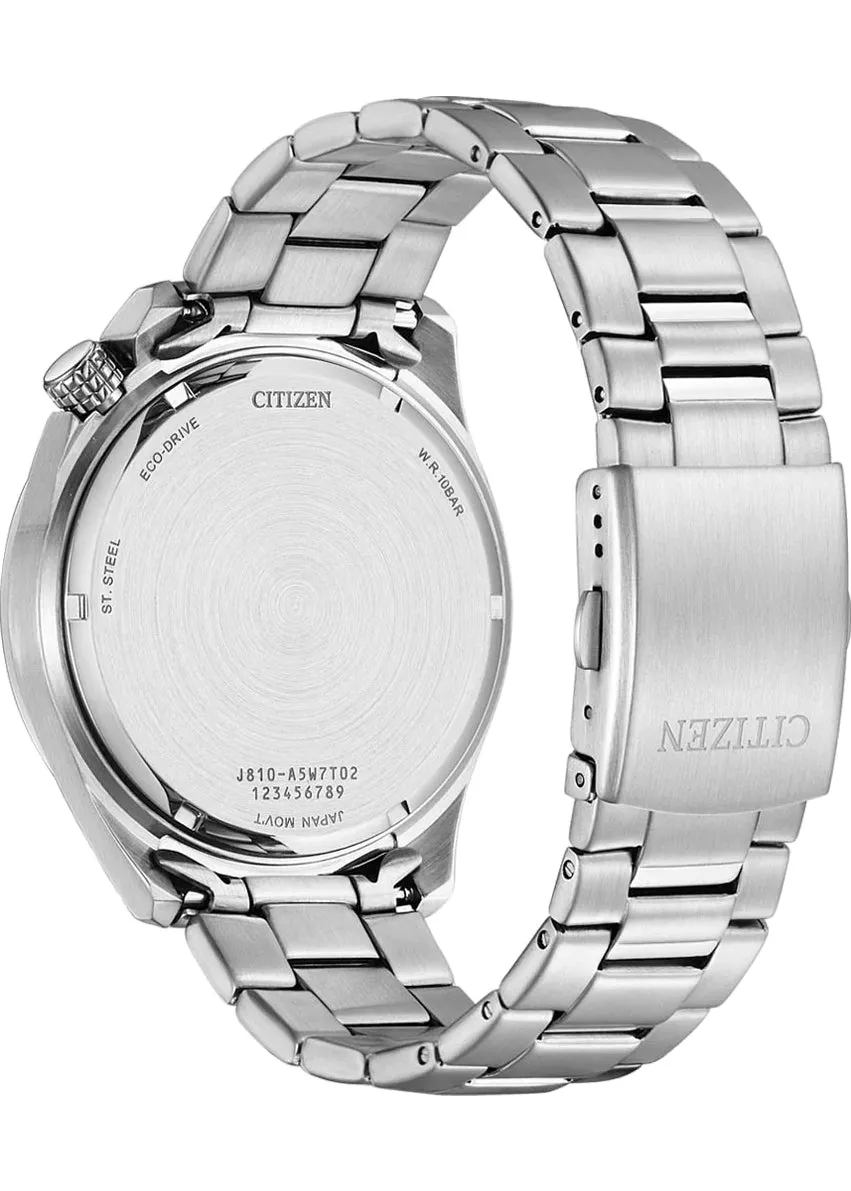 CITIZEN GENTS ECO-DRIVE AVIATOR BLUE DIAL STAINLESS STEEL AW1716-83L