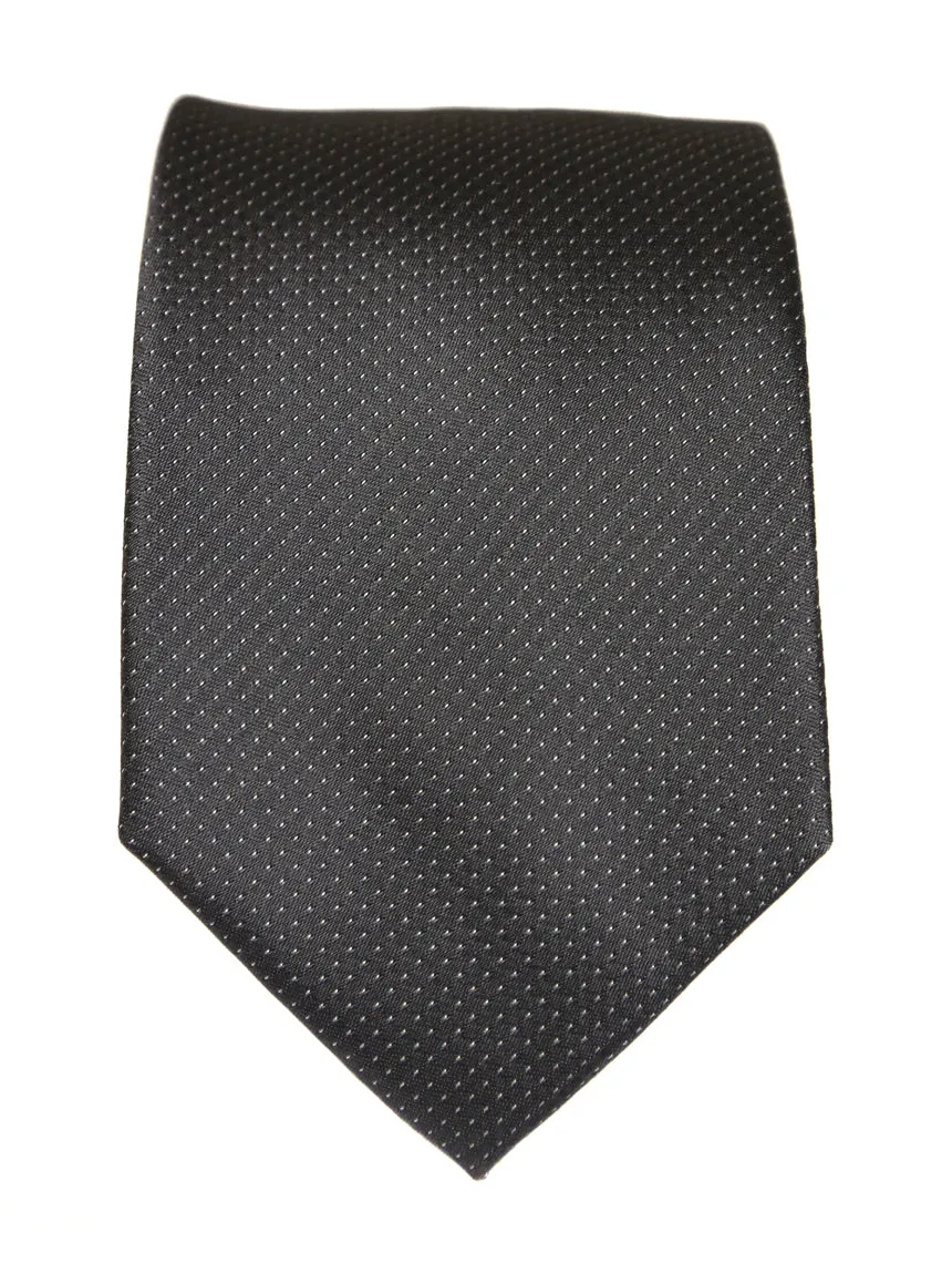 DÉCLIC Classic Microdot Tie - Charcoal