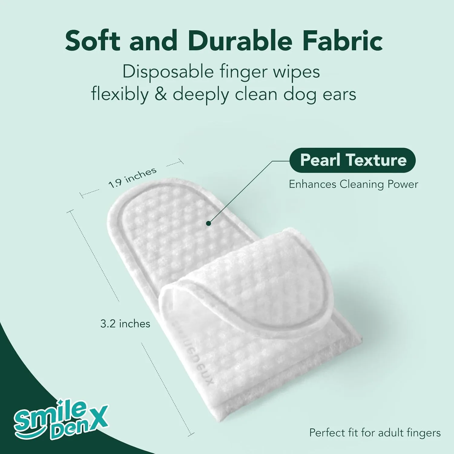 Dog Ear Cleaner Wipes - Dog Ear Infection Treatment Fast Relief from Ear Itching and Inflammation, Cat Ear Wipes Gently Remove Ear Wax Debris and Smelly (50 Pcs, Unscented)