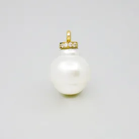 'Dorado' White Baroque Pearl Pendant