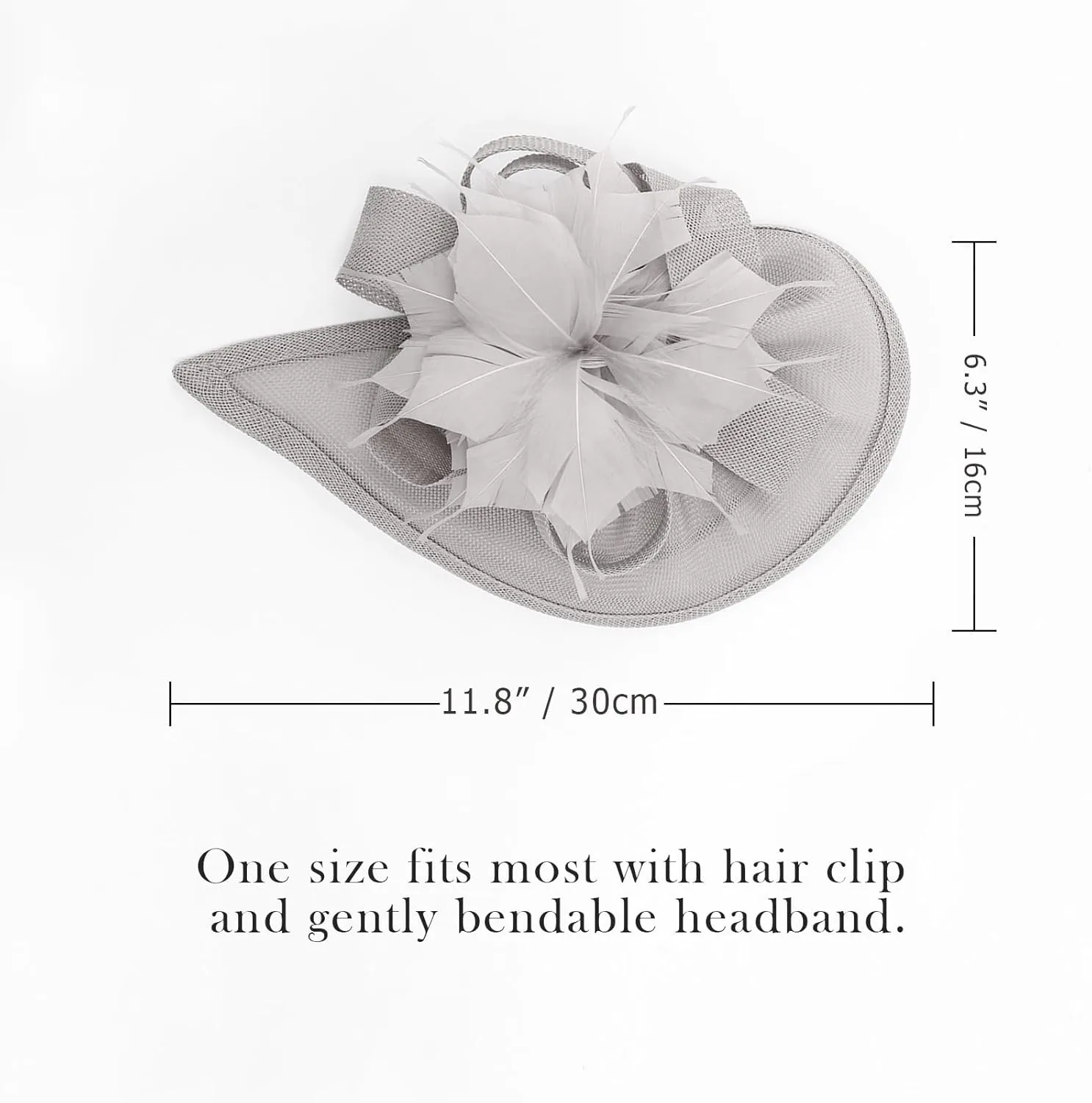 DRESHOW Women Fascinator Hats Tea Party Hat Vintage Pillbox Hat Headband for Cocktail