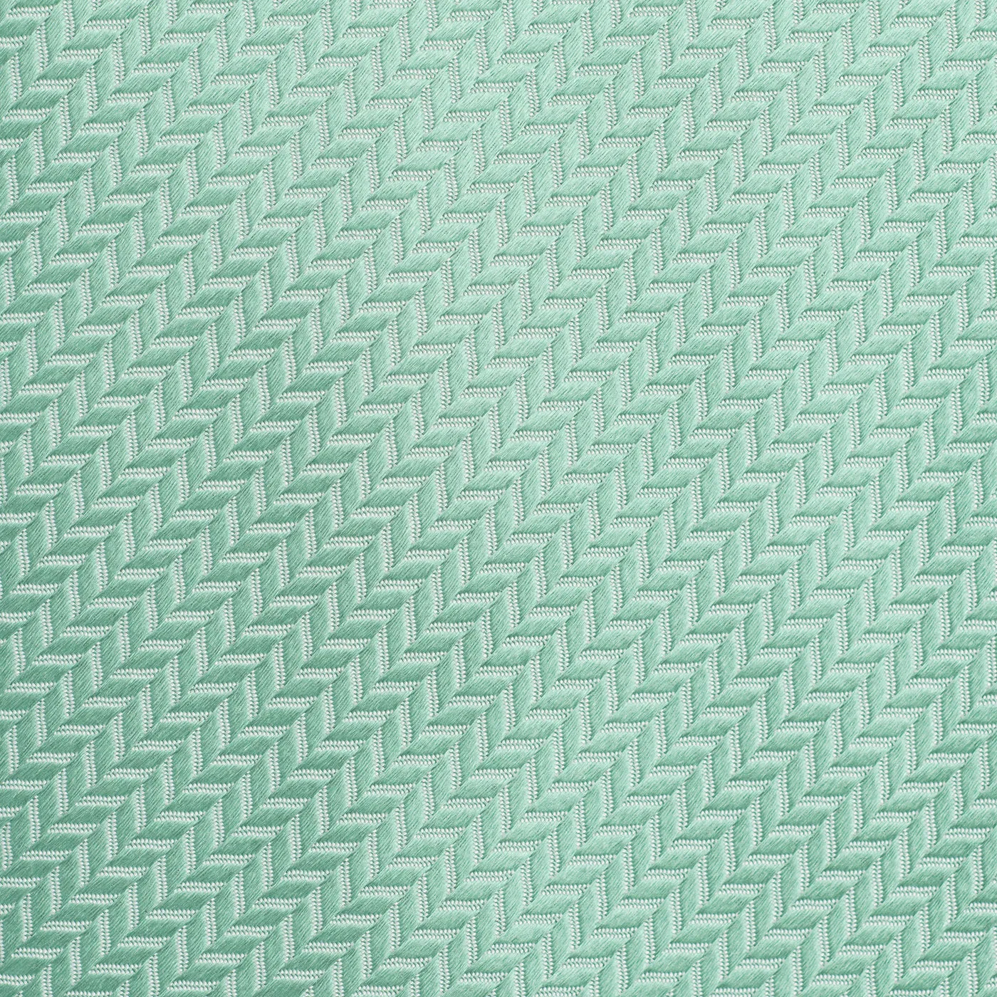 Duck Egg Herringbone Silk Tie