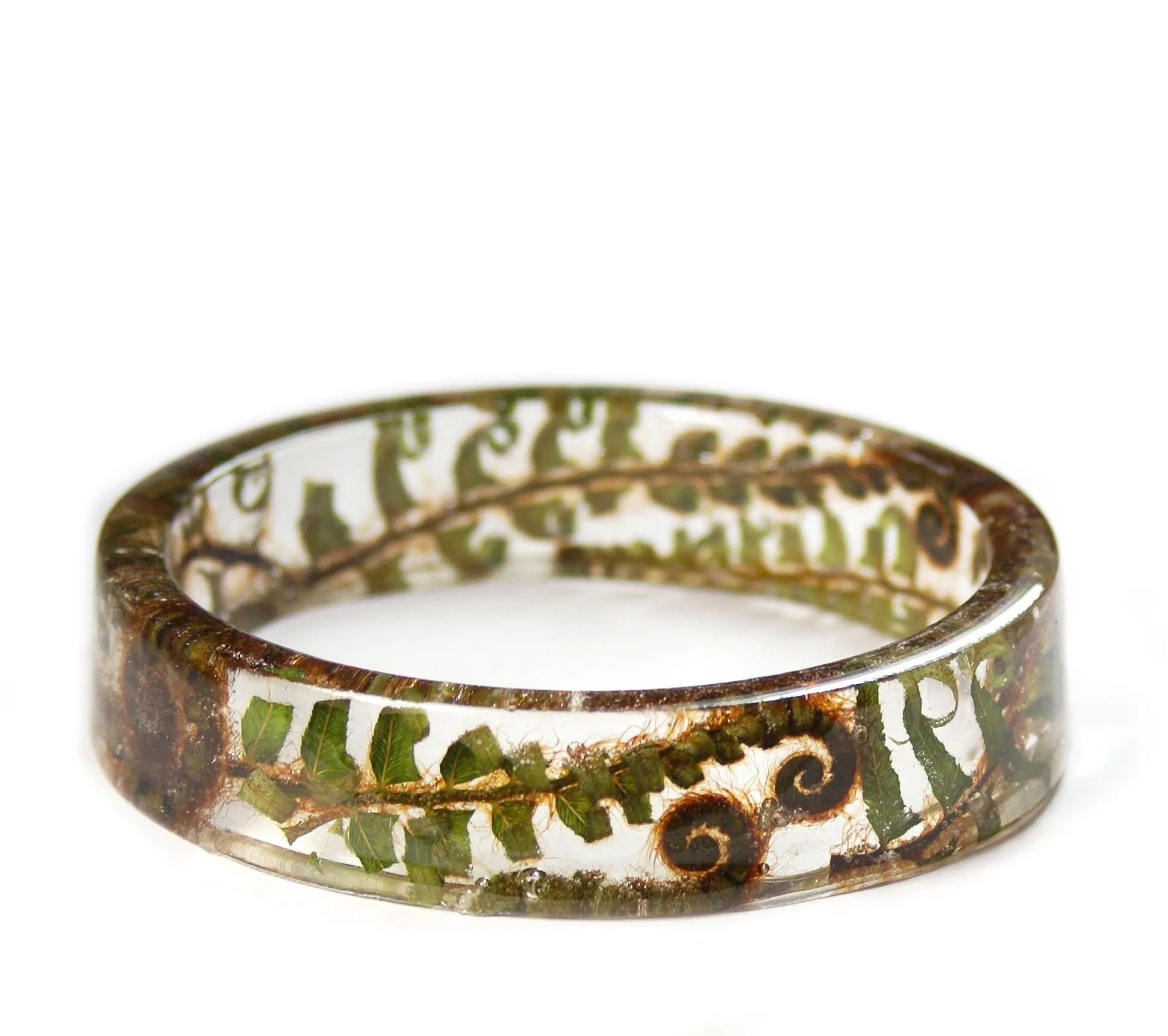 Fiddlehead Fern Resin Bracelet