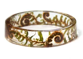 Fiddlehead Fern Resin Bracelet