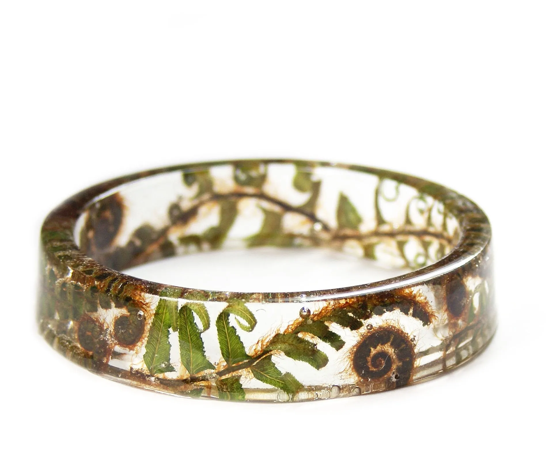 Fiddlehead Fern Resin Bracelet