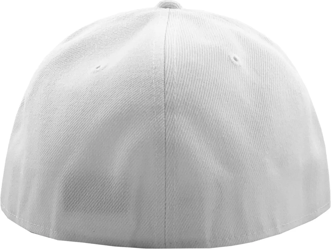 Fitted Flat Brim White