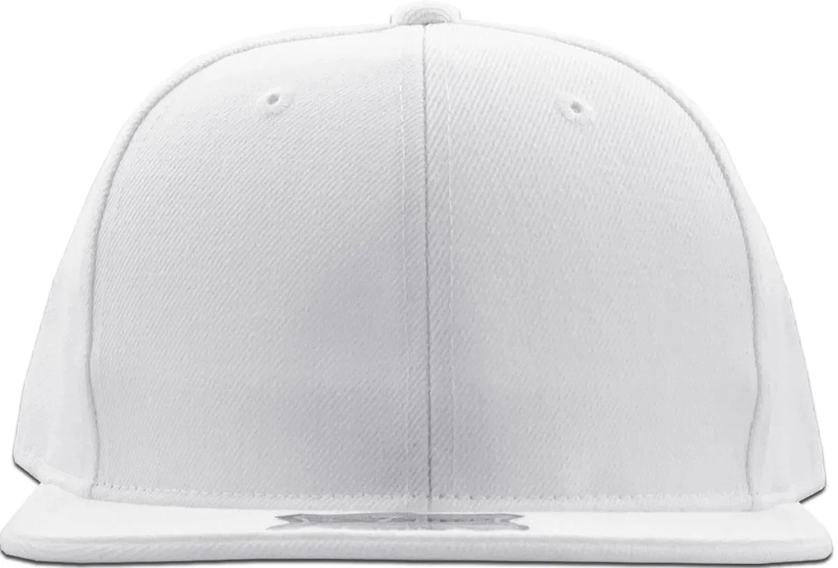 Fitted Flat Brim White