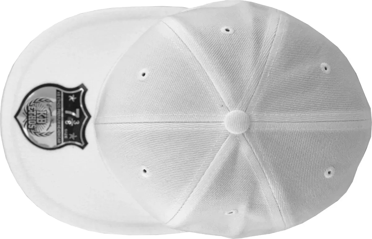Fitted Flat Brim White