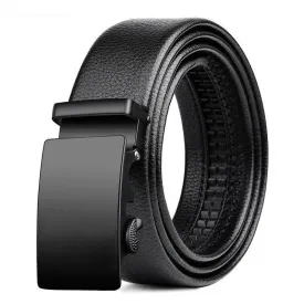Glossy Lychee Pattern Faux Leather Belt