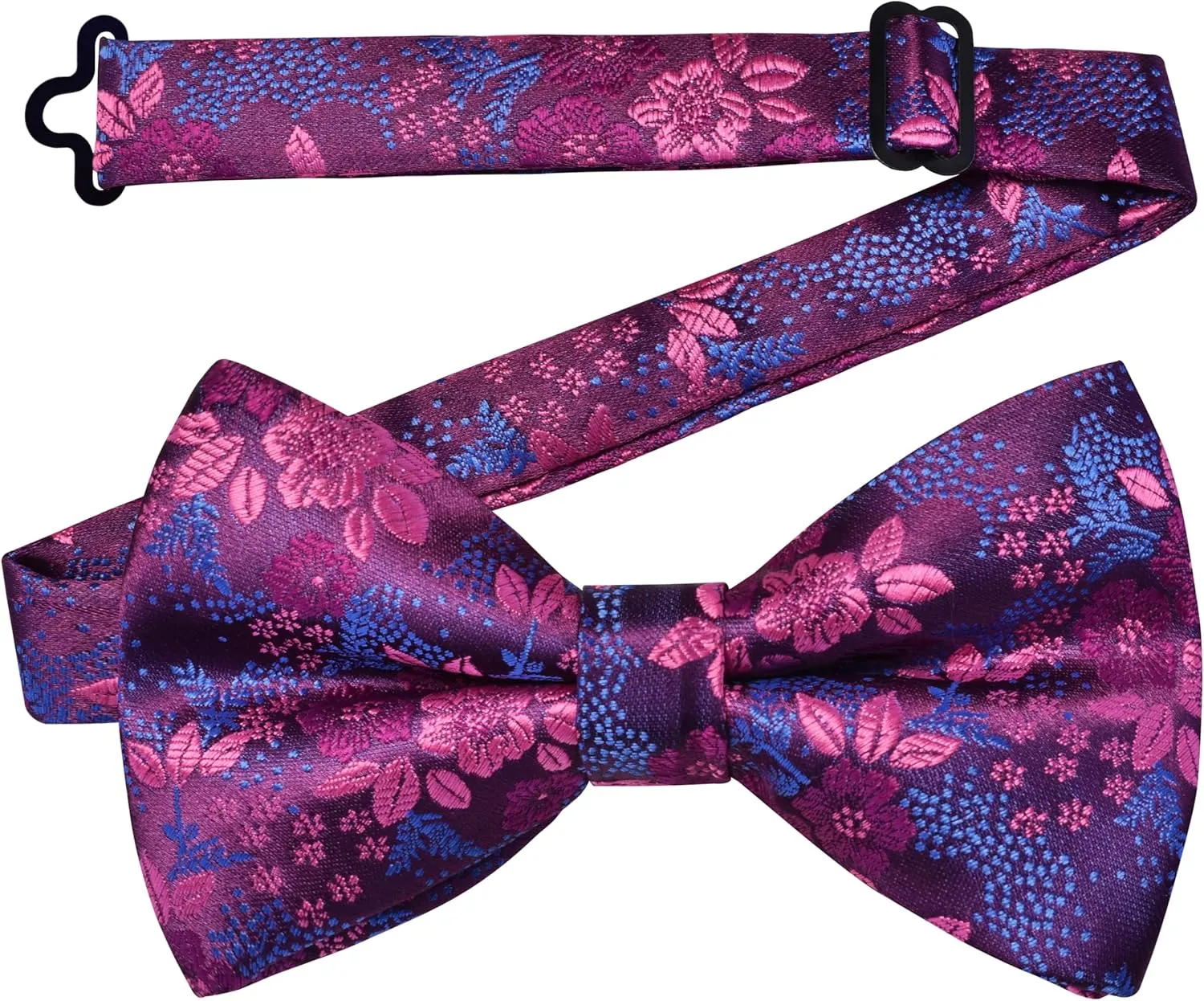 GUSLESON Floral Bow Ties for Men Pre-tied Adjustable Bowties for Wedding Business Party
