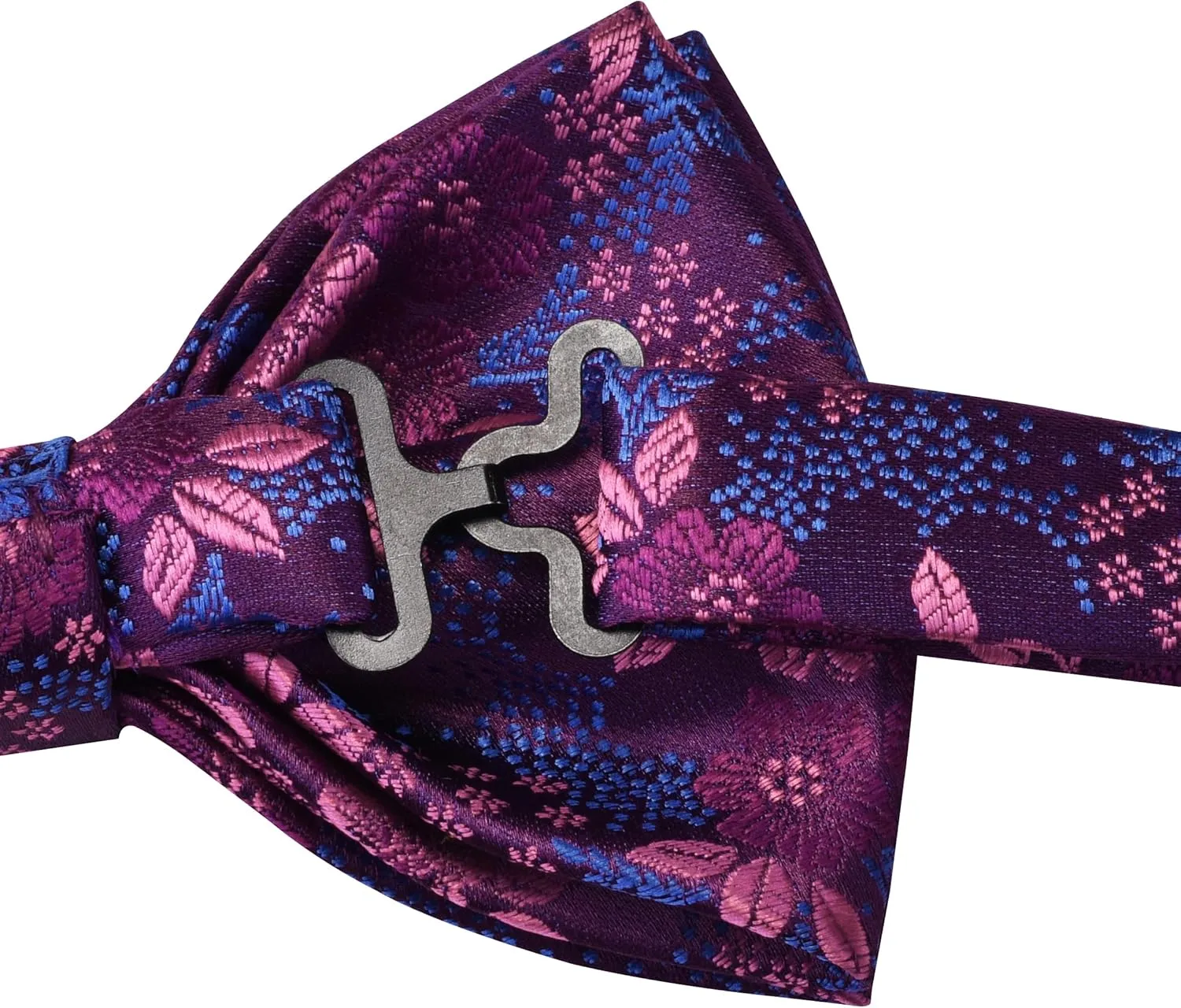 GUSLESON Floral Bow Ties for Men Pre-tied Adjustable Bowties for Wedding Business Party