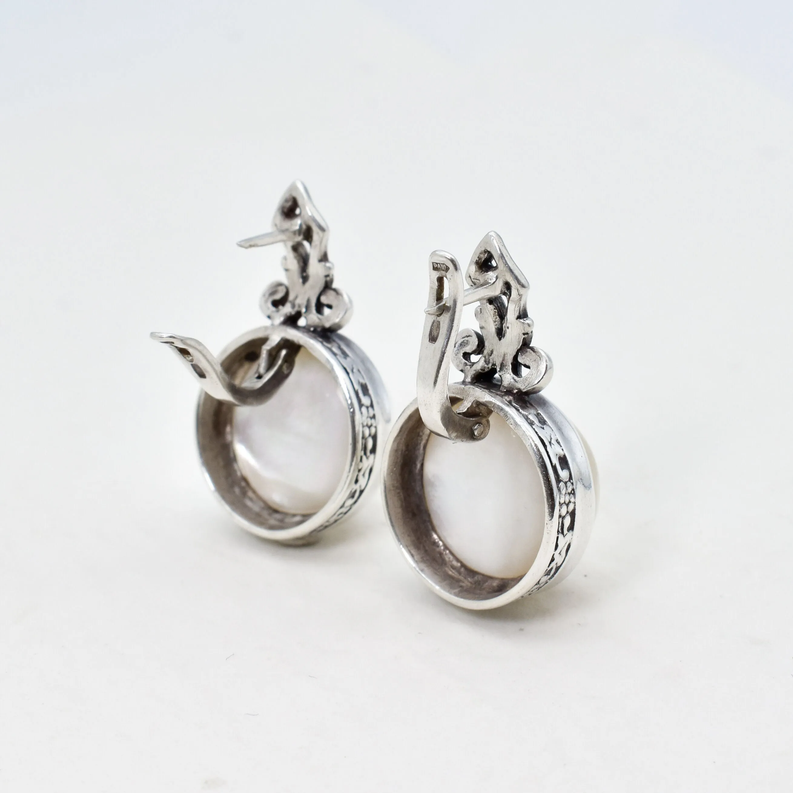 Huge Pearl Earrings - Natural Pearl Earrings - White Vintage Earrings