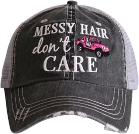 KATYDID Messy Hair Don't Care Baseball Hats Cap - Trucker Hat for Women - Stylish Cute Sun Hat