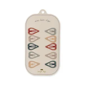 Konges Sløjd 10 Pack Junior Hair Clips Heart Multi One Size
