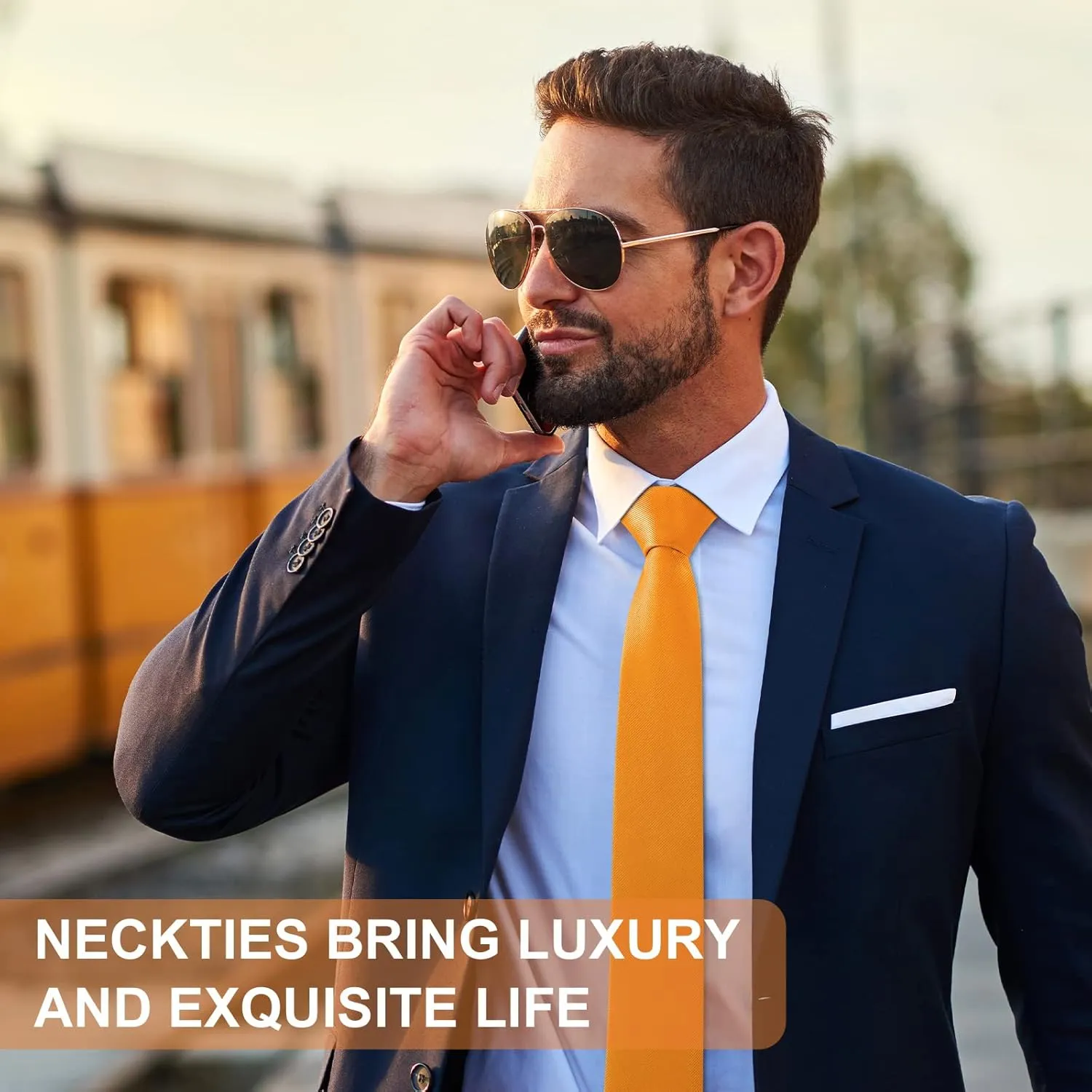 Men Ties, Classic Men's Solid Color Necktie, Premium Pure Color Skinny Necktie with Multiple Colors