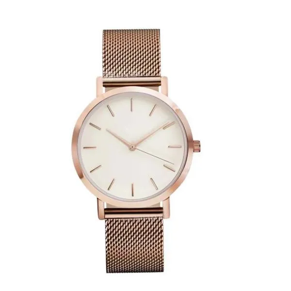 Men watch Clock Wristwatches Crystal Stainless Steel Analog Quartz Wrist Watch Bracelet Watches Minimalist Watches montre homme
