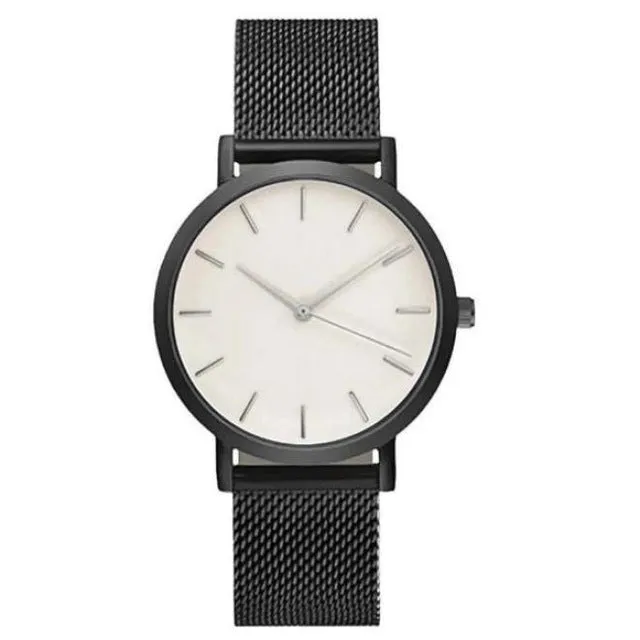Men watch Clock Wristwatches Crystal Stainless Steel Analog Quartz Wrist Watch Bracelet Watches Minimalist Watches montre homme