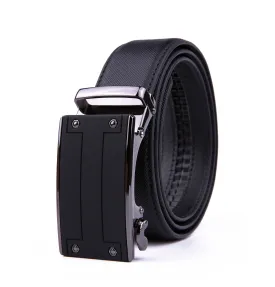 Men's One Size fit all Saffiano Belt - Black