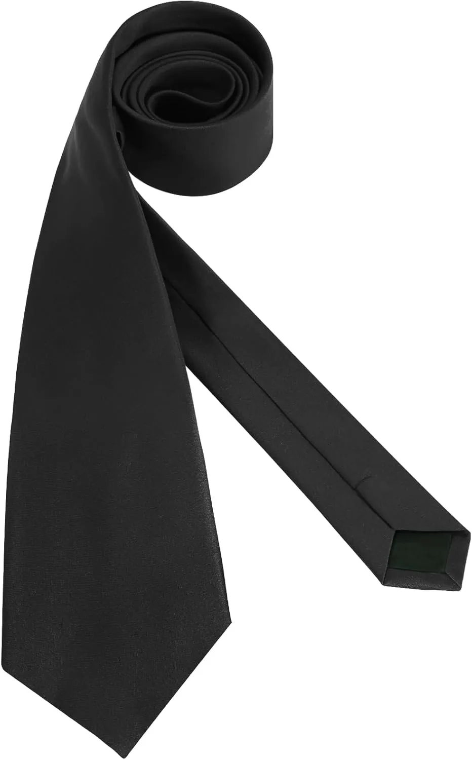 Men's Ties Solid Pure Color 3.15" (8CM) Necktie Plain Formal Business Wedding Black Ties For Men