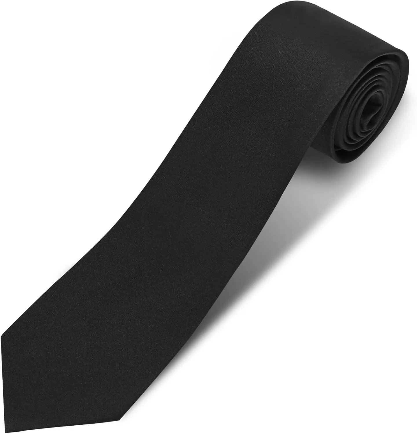 Men's Ties Solid Pure Color 3.15" (8CM) Necktie Plain Formal Business Wedding Black Ties For Men