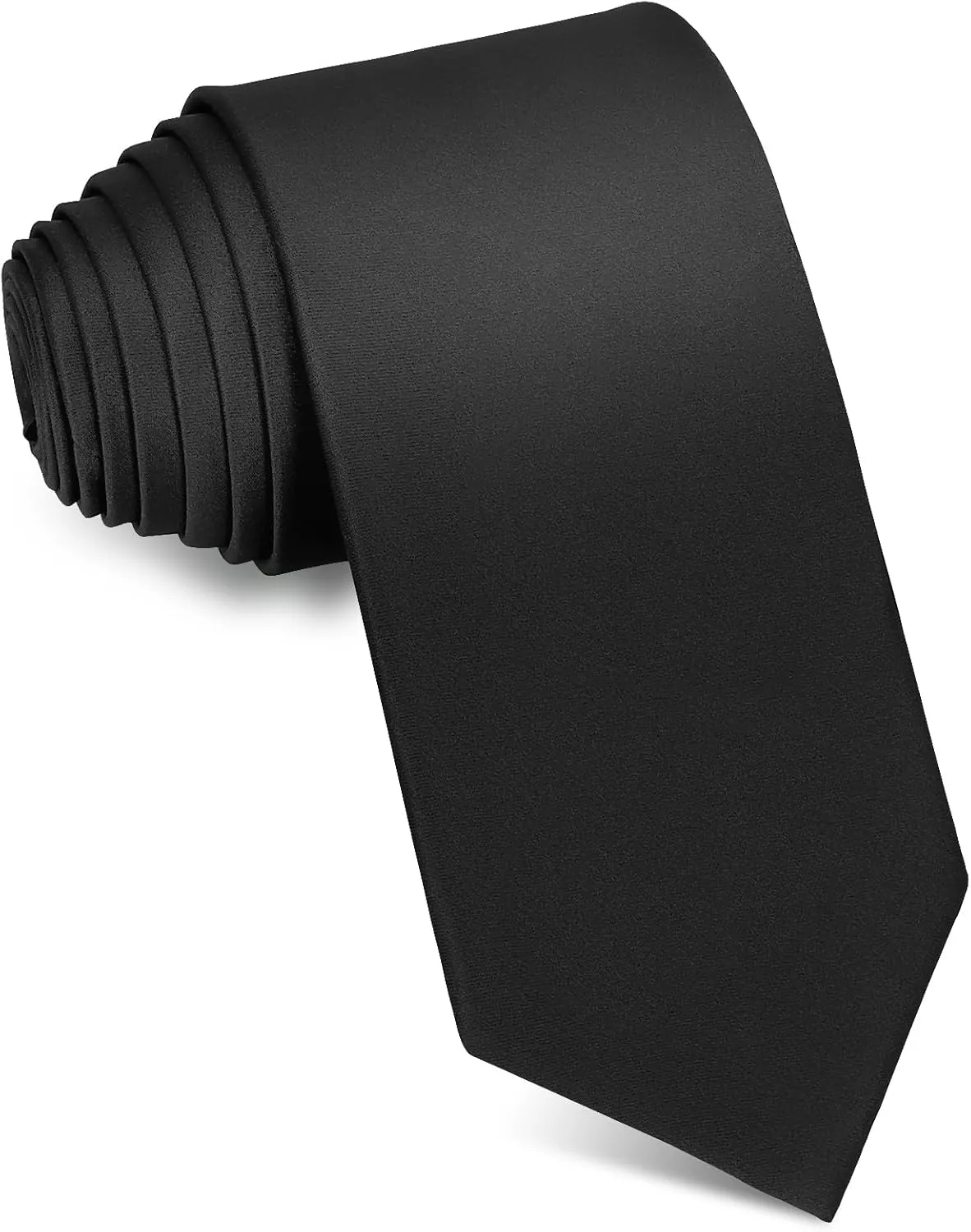 Men's Ties Solid Pure Color 3.15" (8CM) Necktie Plain Formal Business Wedding Black Ties For Men