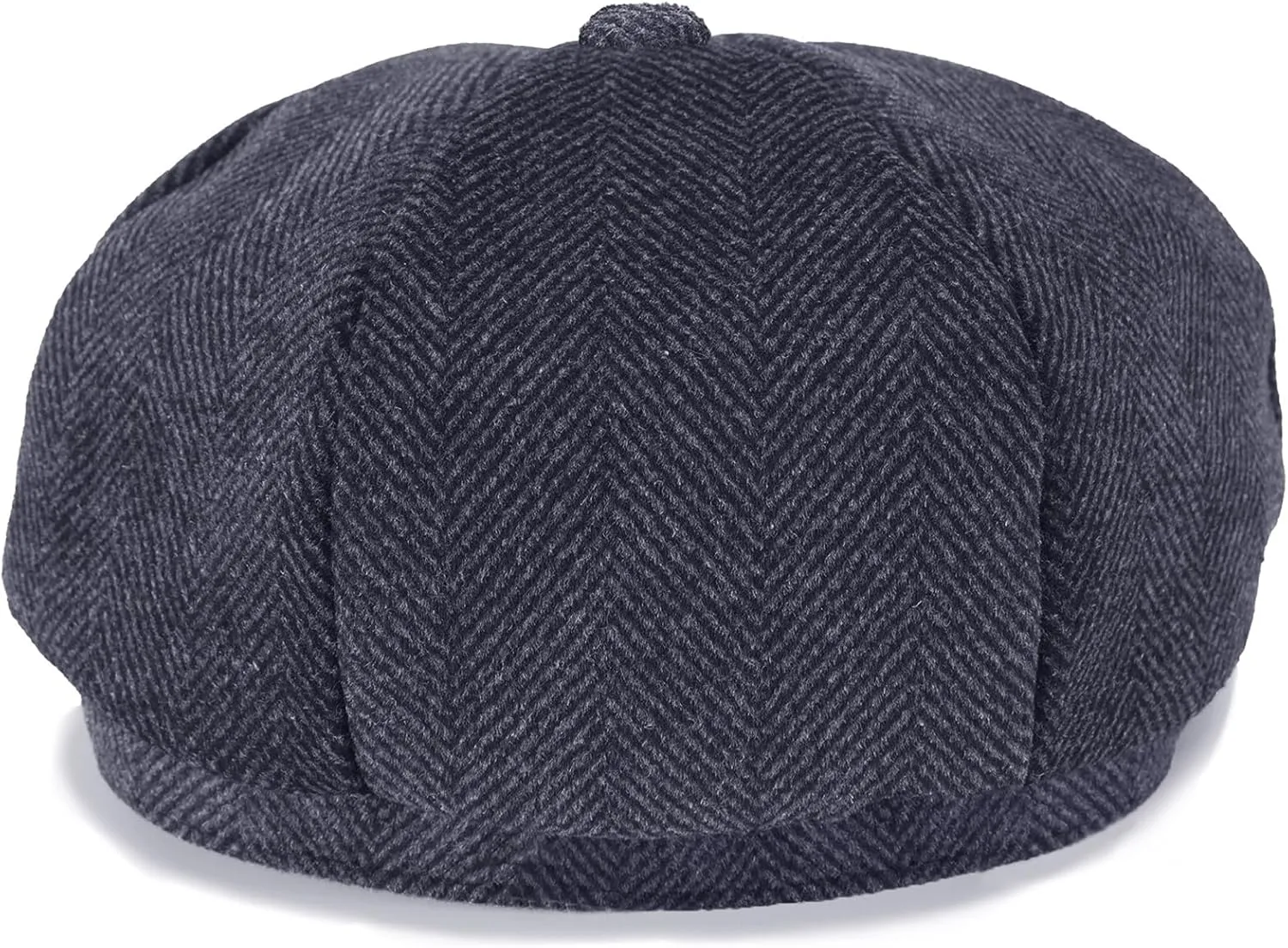 Mens Woolen Newsboy Cap Tweed Gatsby Ivy Cabbie Flat Golf Hat Present for Fathers Women Unisex