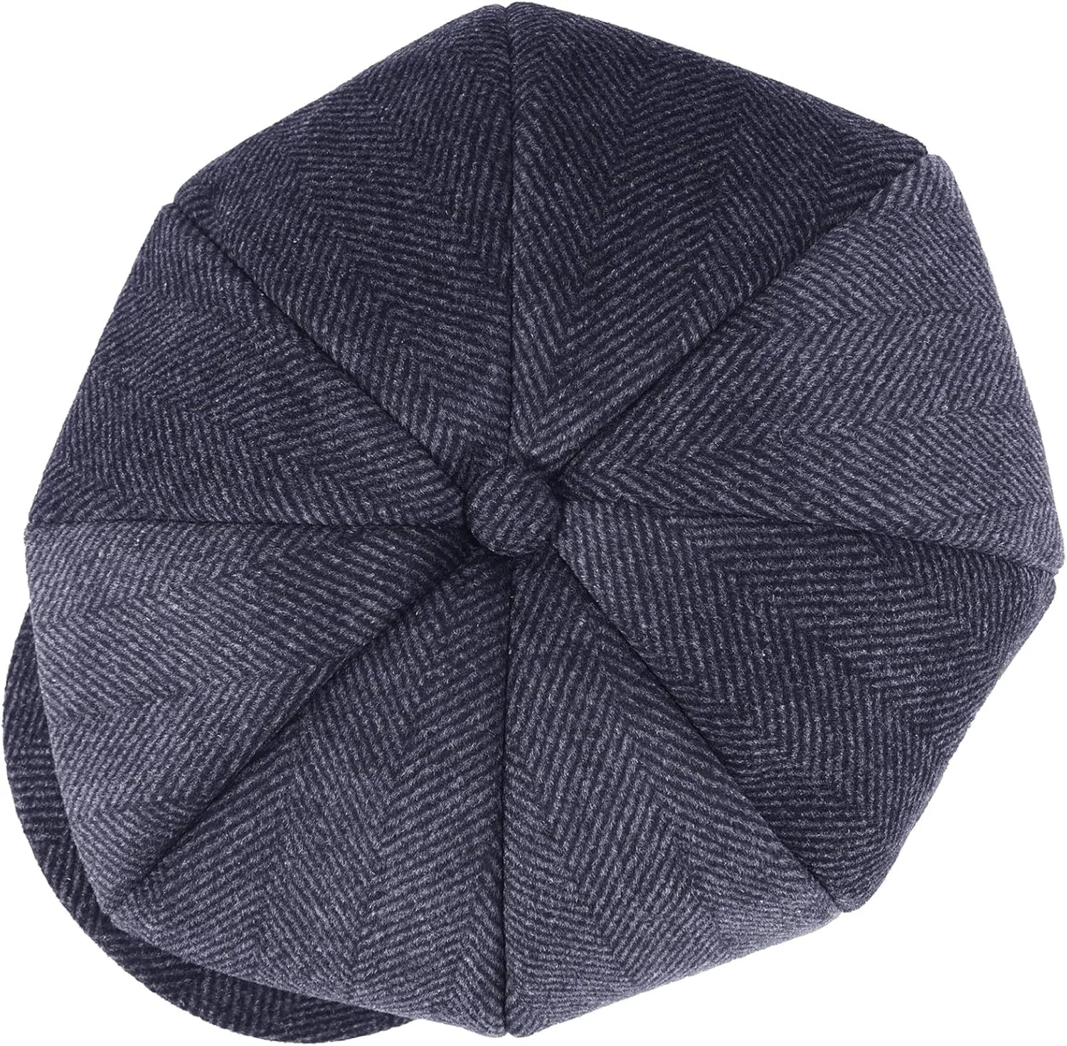 Mens Woolen Newsboy Cap Tweed Gatsby Ivy Cabbie Flat Golf Hat Present for Fathers Women Unisex
