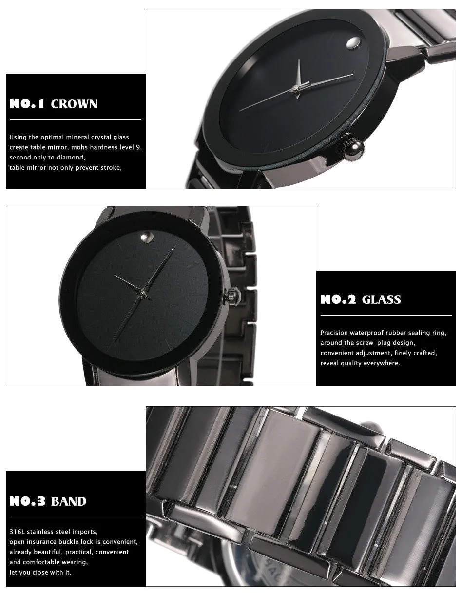 Minimalist Luxury Waterproof Wristwatch
