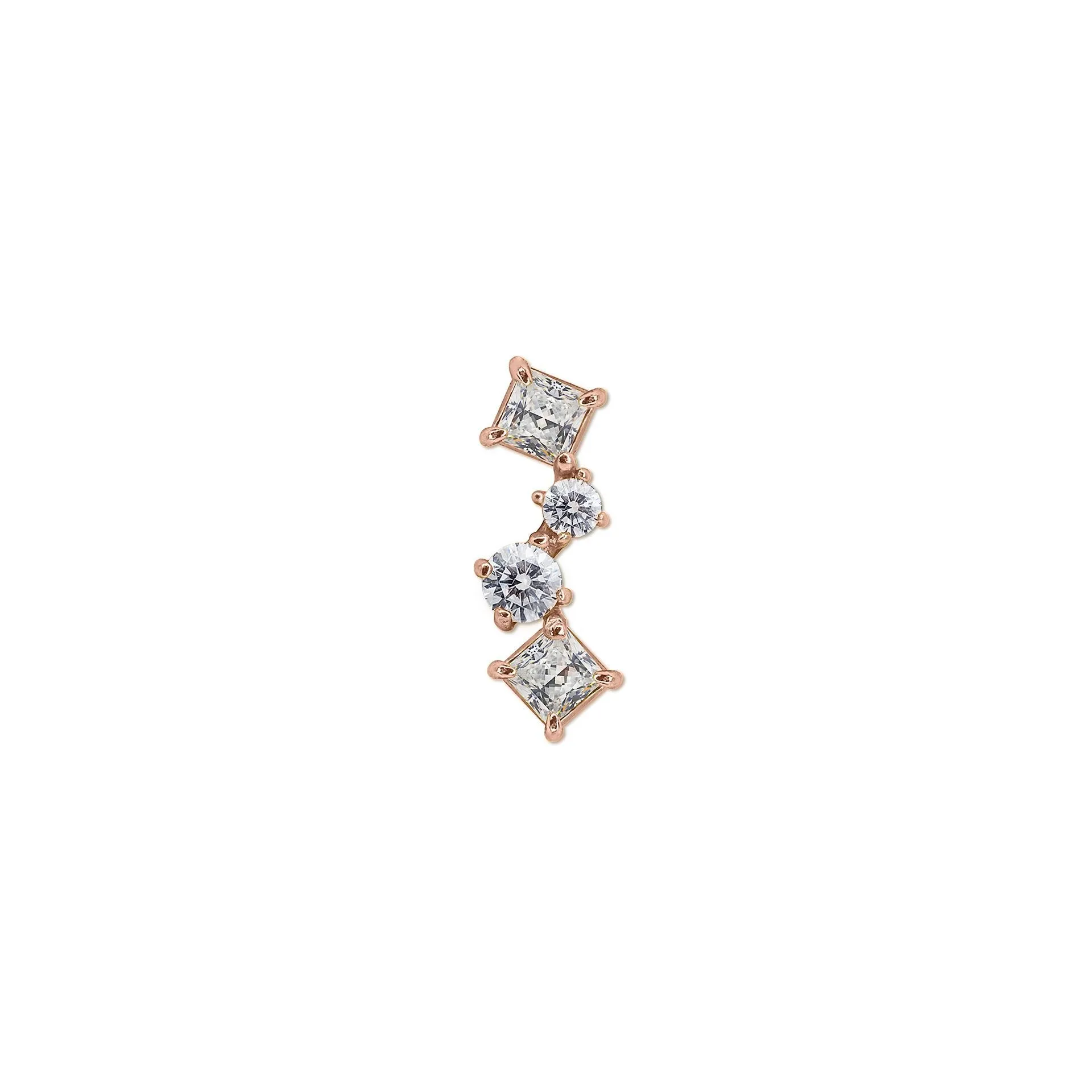 Nami Stud in in Rose Gold