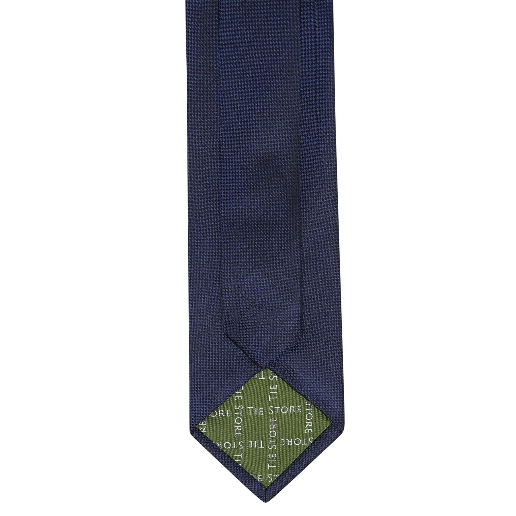 Navy Silk Plain Classic Textured Tie