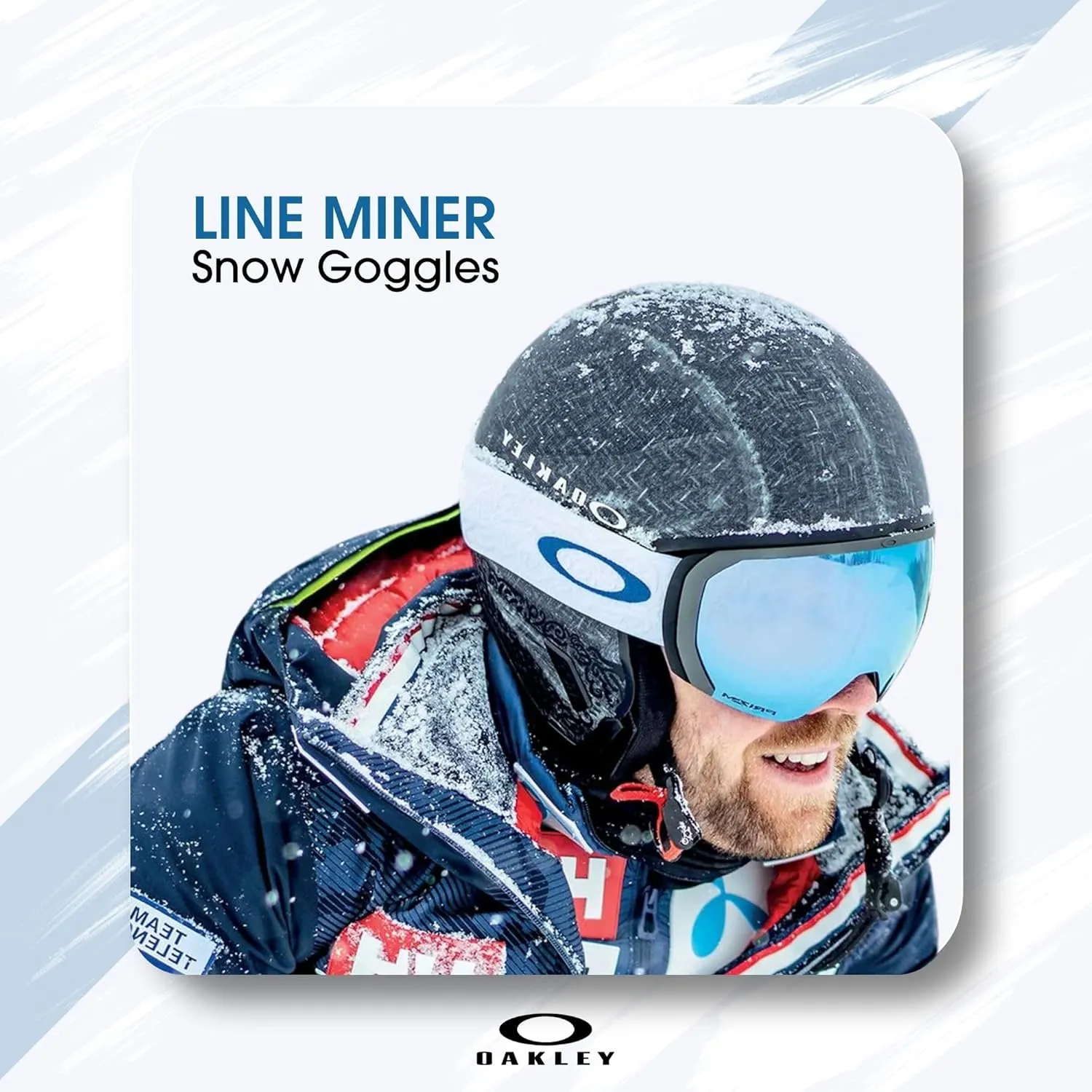 Oakley Line Miner LARGE/MEDIUM Ski Goggles For Men For Women OO7070, OO7093   BUNDLE with Designer iWear Eyewear Kit