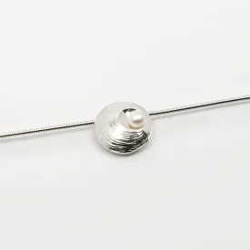 Oyster Pearl - Medium Pendant - Sterling Silver & Pearl - Martina Hamilton
