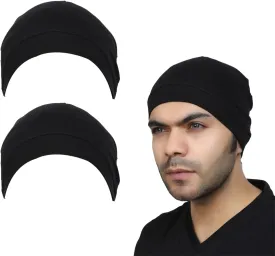 Premium Cotton Helmet Liner Sweat Wicking Skull Cap Beanie. Ultimate Performance Moisture Wicking. Fits Under Helmets 2 Piece