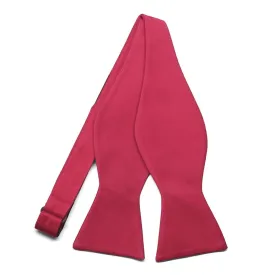 Red Cotton/Silk Self-Tie Bow Tie