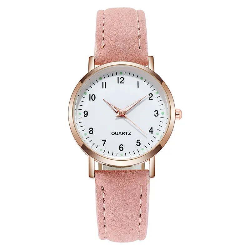 Rojozor Women's Fashion Casual Quartz Watch - Simple Small Dial Leather Strap Wristwatch with Luminous Hands