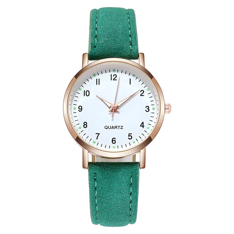 Rojozor Women's Fashion Casual Quartz Watch - Simple Small Dial Leather Strap Wristwatch with Luminous Hands